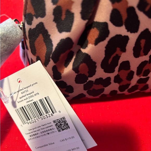 Kate Spade Leopard Print Cosmetic Bag - Picture 4 of 7